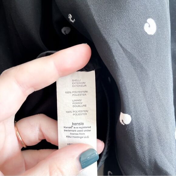 Kensie Light Satin Bomber Jacket Black Lined Stand-Up Collar Zipper Women's M - Picture 3 of 9